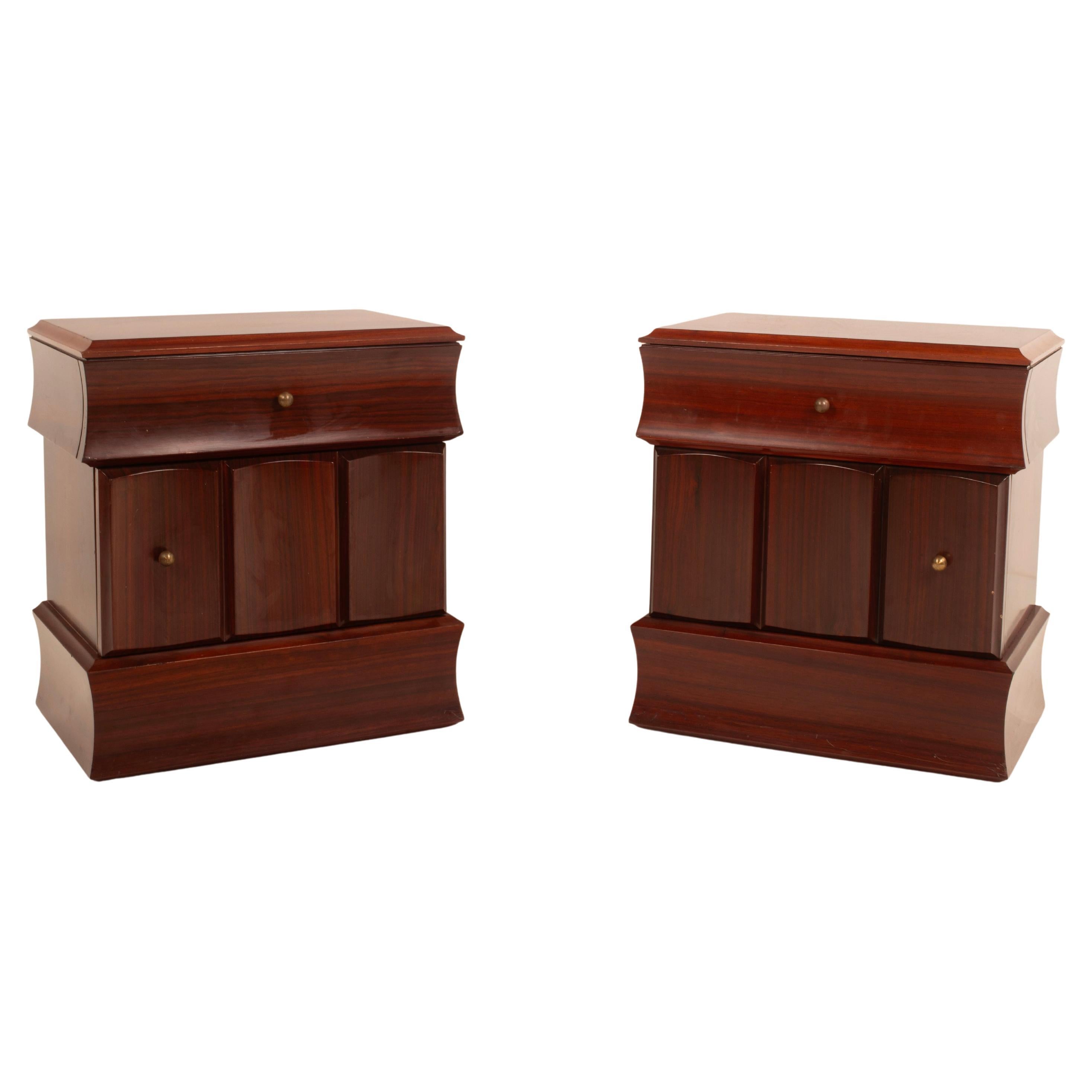 Tartaro Nightstands Scultura 99 by Luciano Frigerio for Frigerio di Desio