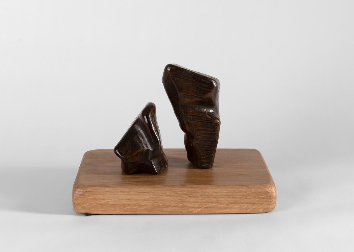 Bronzo Tarte IV / Espace, scultura in bronzo di Zigor (Kepa Akixo), Pays Basque, 2015 in vendita
