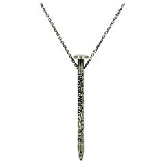 Taru Jewelry Nagel-Diamant-Silber-Halskette