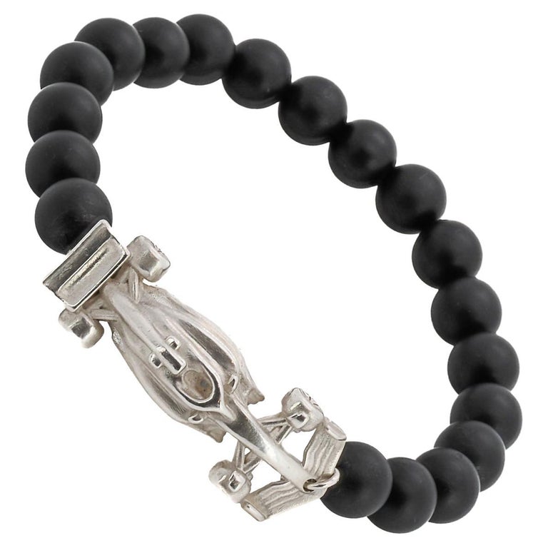 Racer Tag Bracelet in Black