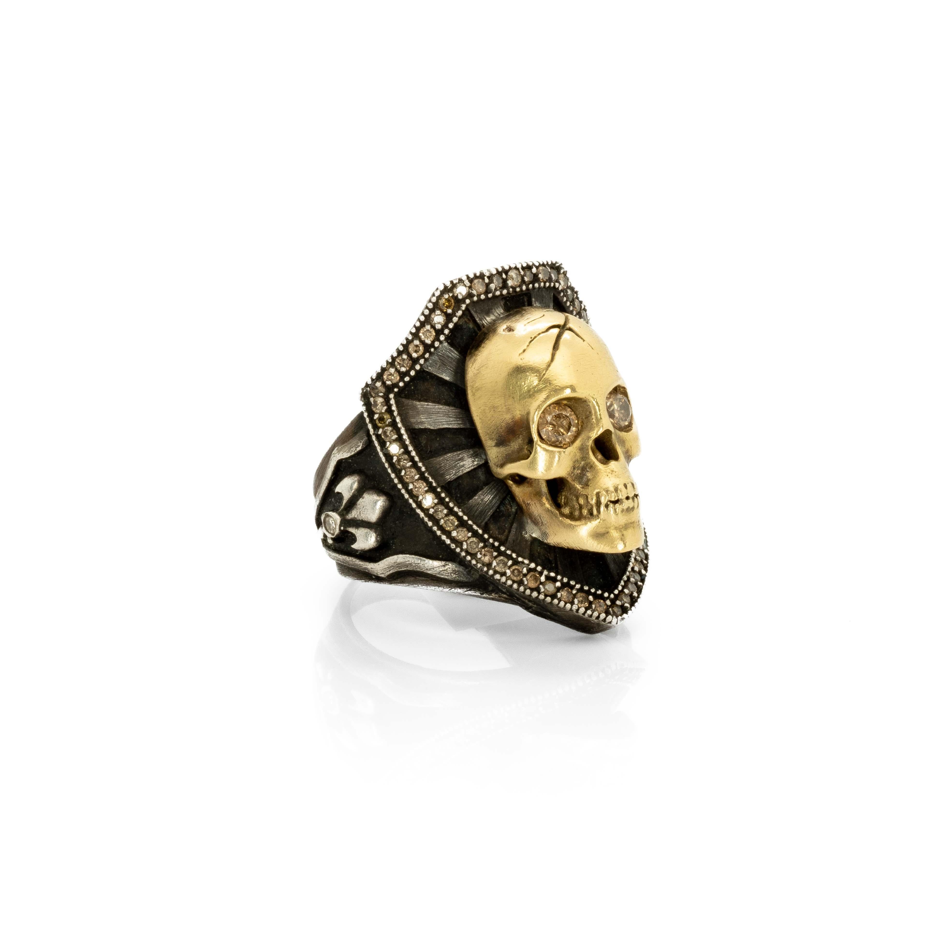 solid gold skull ring