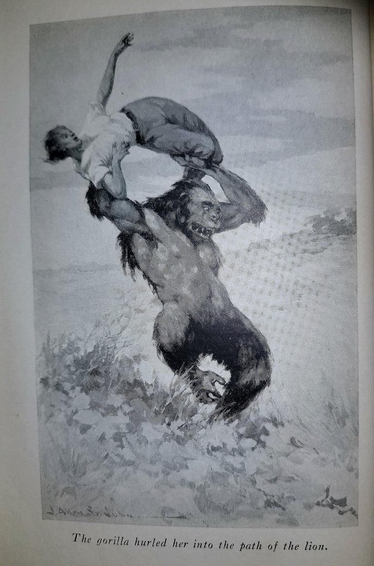 Tarzan and the Lion Man by Edgar Rice Burroughs 1st Edition In Fair Condition For Sale In Dallas, TX
