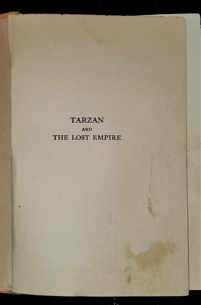 Tarzan and The Lost Empire First Edition In Fair Condition For Sale In Dallas, TX