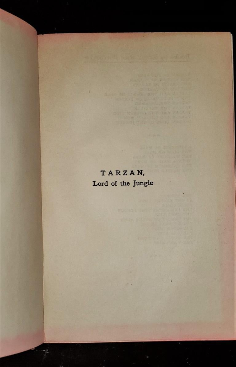 tarzan lord of the jungle first edition