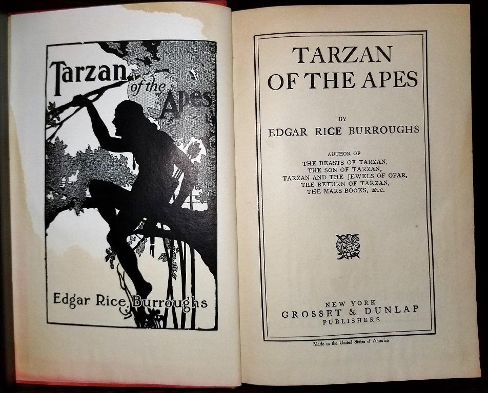 Country Tarzan of the Apes by Edgar Rice Burroughs Grosset 1st Edition