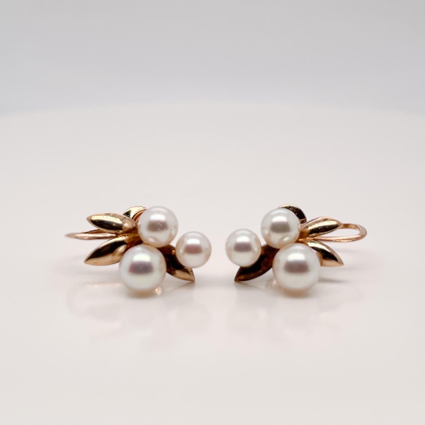 pearl earrings with pearl back