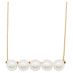 Tasaki Balance Luxe Cultured Pearl 18k Yellow Gold Necklace