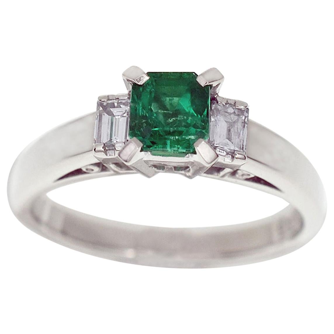 1.97 Carat Emerald GypsySet Ring at 1stdibs