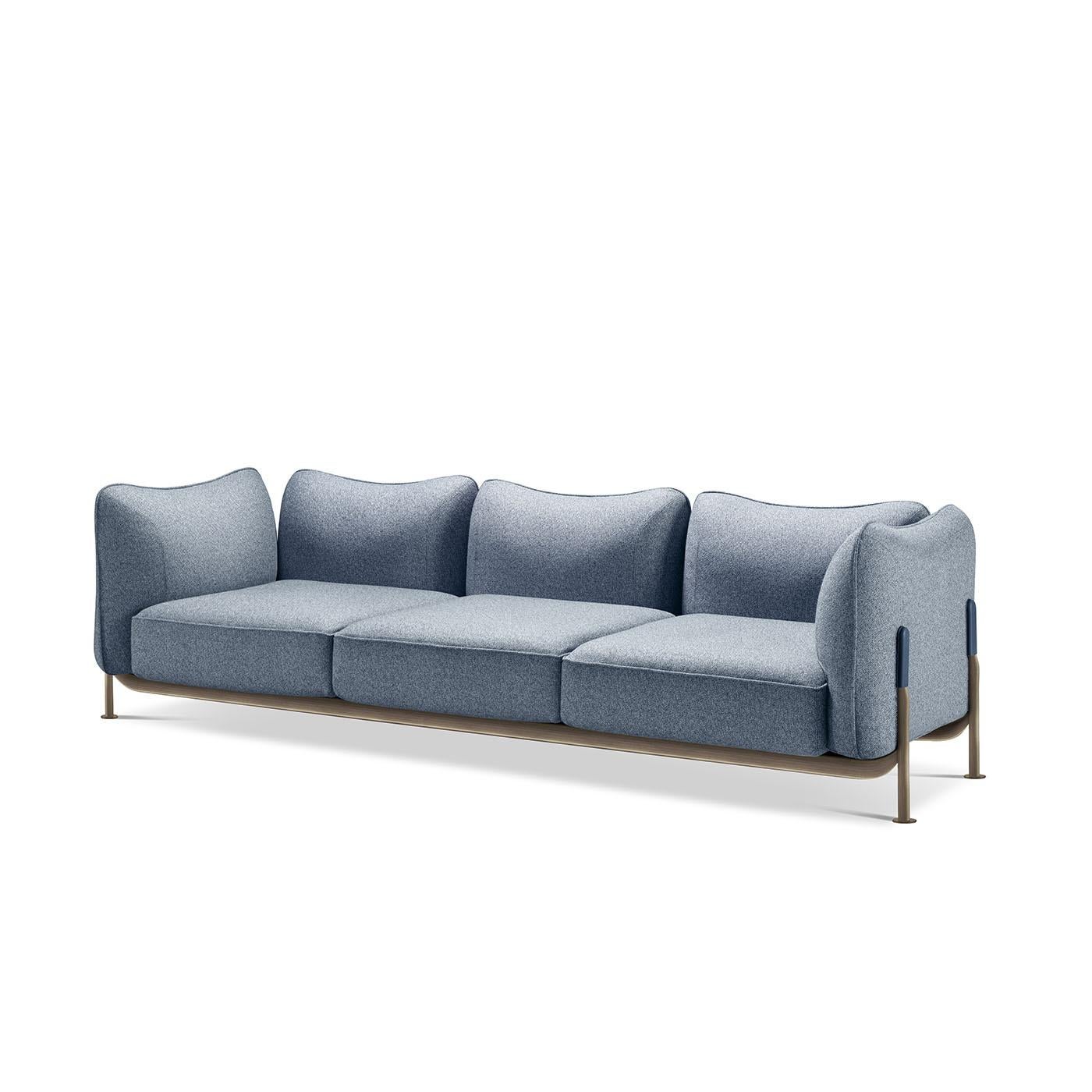Tasca Blaues Sofa von Ghidini 1961 im Zustand „Neu“ im Angebot in Milan, IT