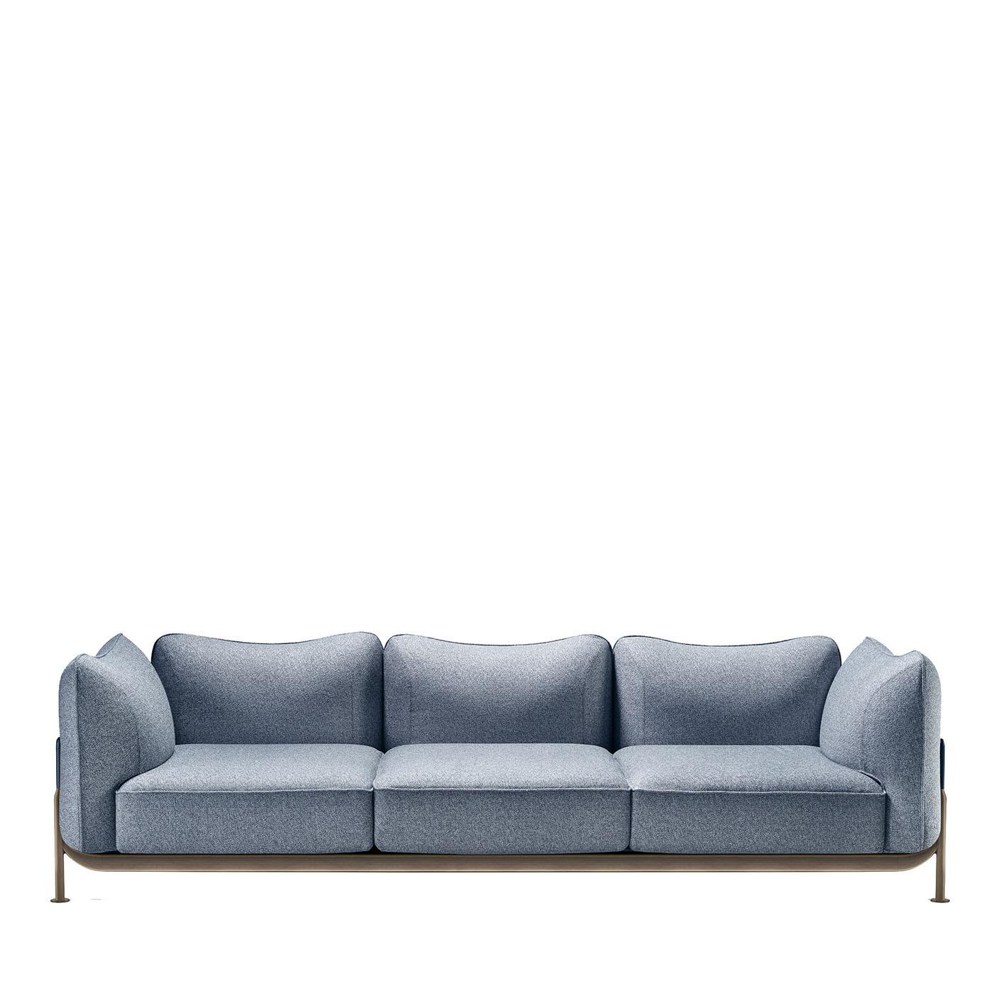 Tasca Blaues Sofa von Ghidini 1961 (21. Jahrhundert und zeitgenössisch) im Angebot