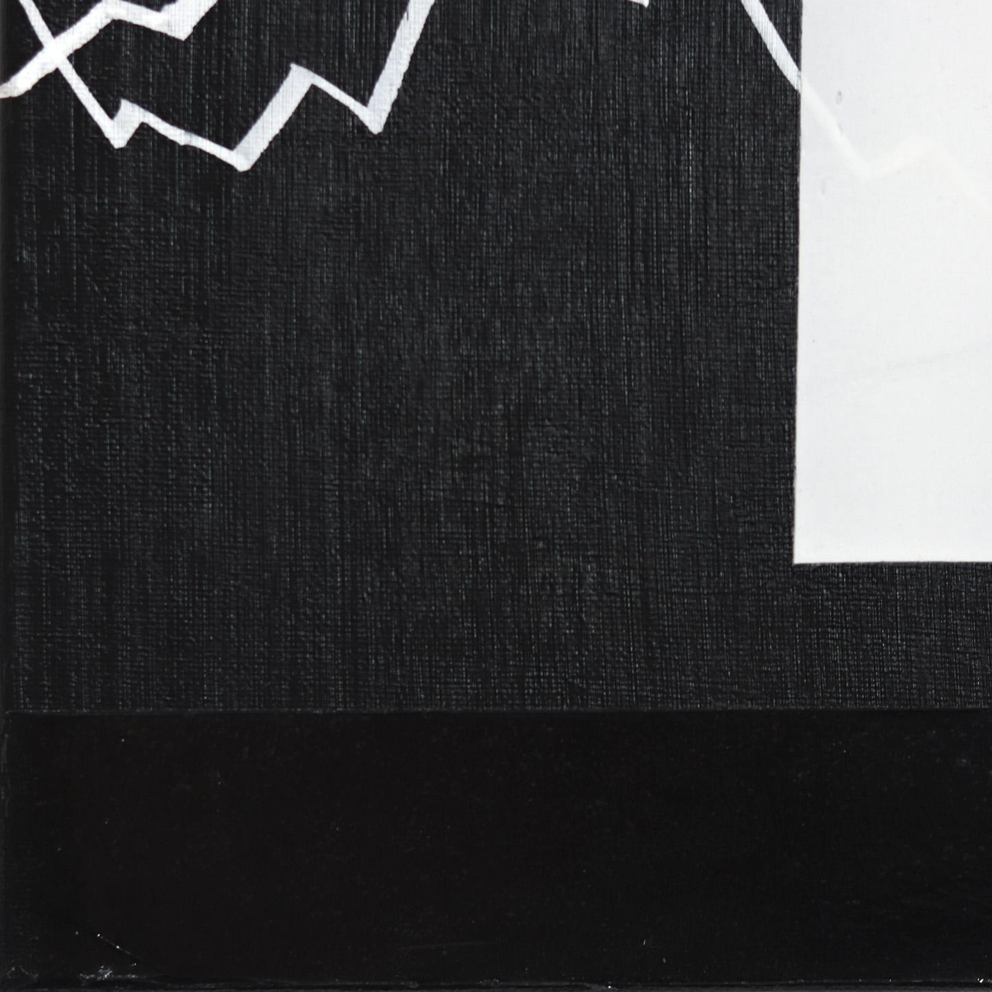 Charge 2 - Opera d'arte originale minimalista monocromatica in bianco e nero in vendita 4