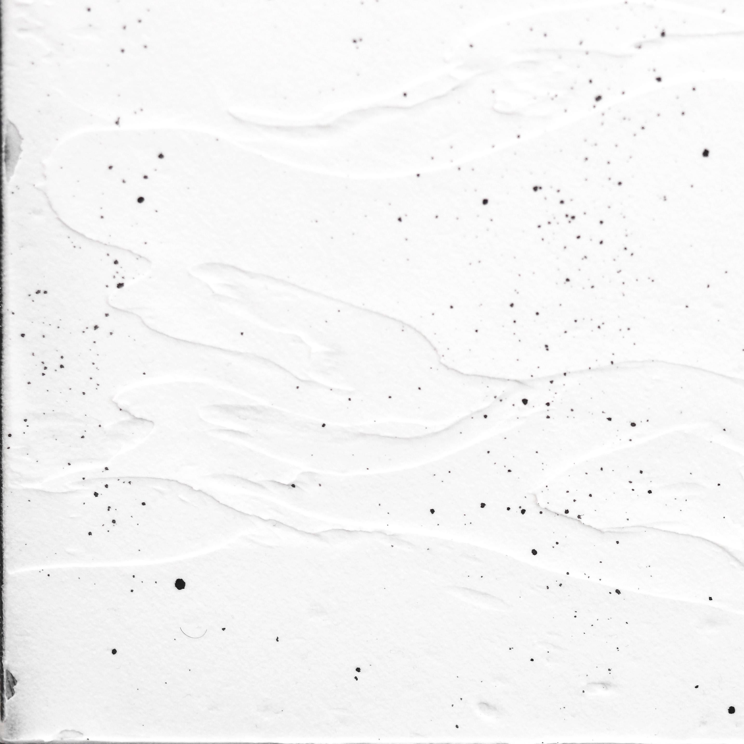 Daybreak (Diptyque) - Art abstrait géométrique texturé original en noir et blanc en vente 4