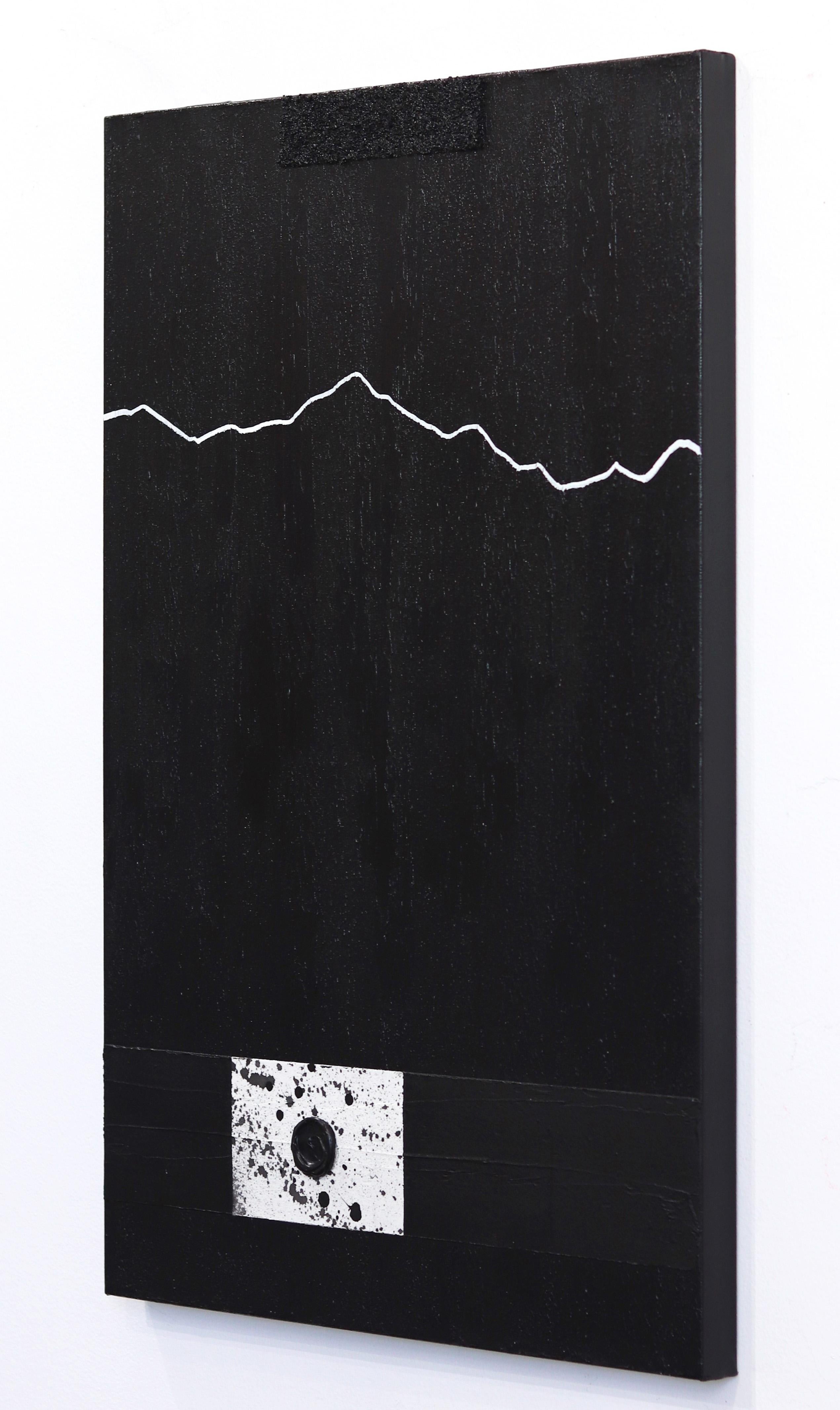 Elektrisches Rauschen 5 (Schwarz), Abstract Painting, von Tasha Jentel