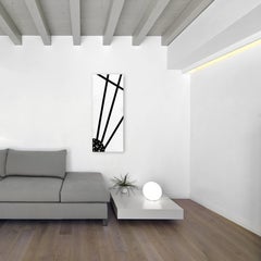 Pearl - Textured Black and White Monochrome Geometric Textural Painting