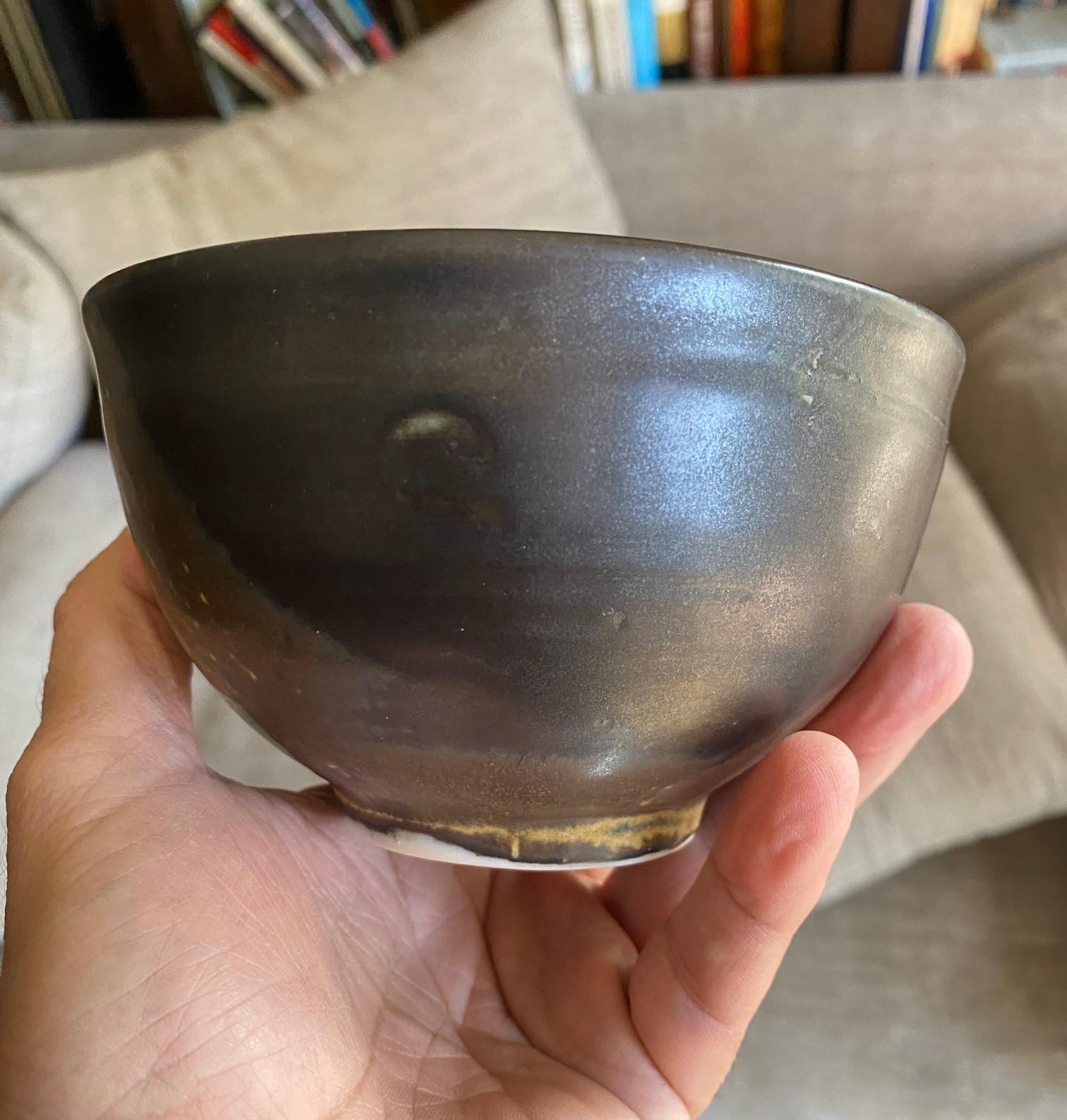Tashiko Tazaezu Signed Japanese Hawaiian Studio Pottery Glazed Chawan Tea Bowl 5