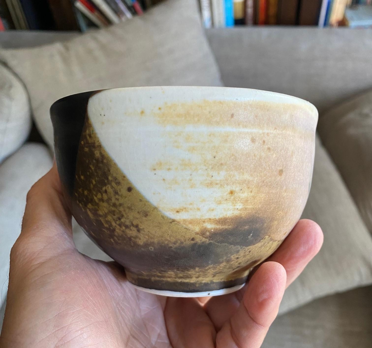 Tashiko Tazaezu Signed Japanese Hawaiian Studio Pottery Glazed Chawan Tea Bowl 7