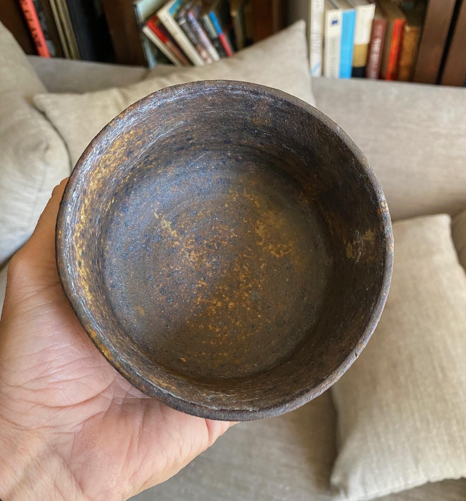 Tashiko Tazaezu Signé Japanese Hawaiian Studio Pottery Glazed Chawan Tea Bowl en vente 7