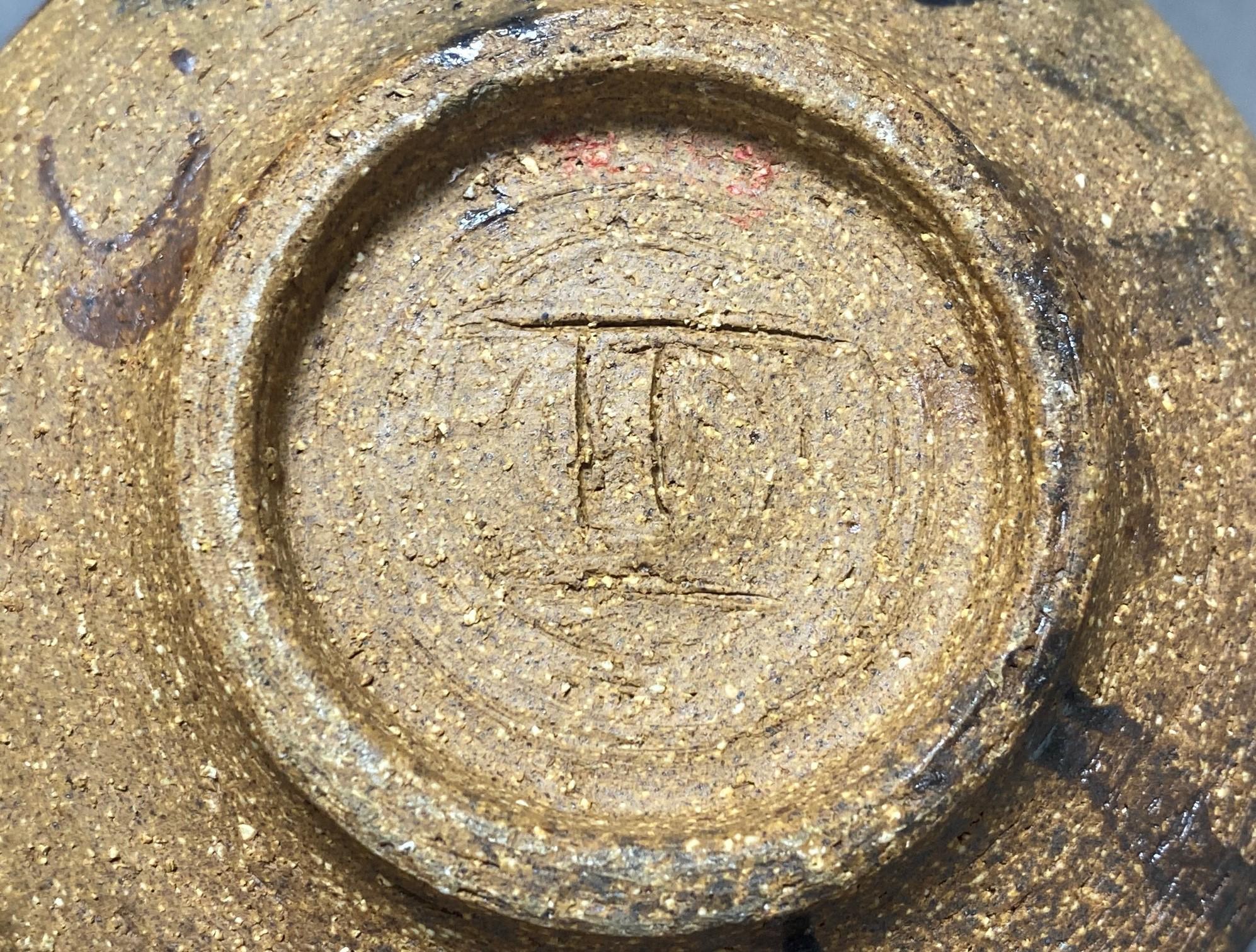Tashiko Tazaezu Signé Japanese Hawaiian Studio Pottery Glazed Chawan Tea Bowl en vente 8