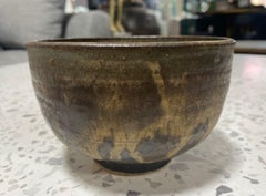 Tashiko Tazaezu Signed Japanese Hawaiian Studio Pottery Glazed Chawan Tea Bowl