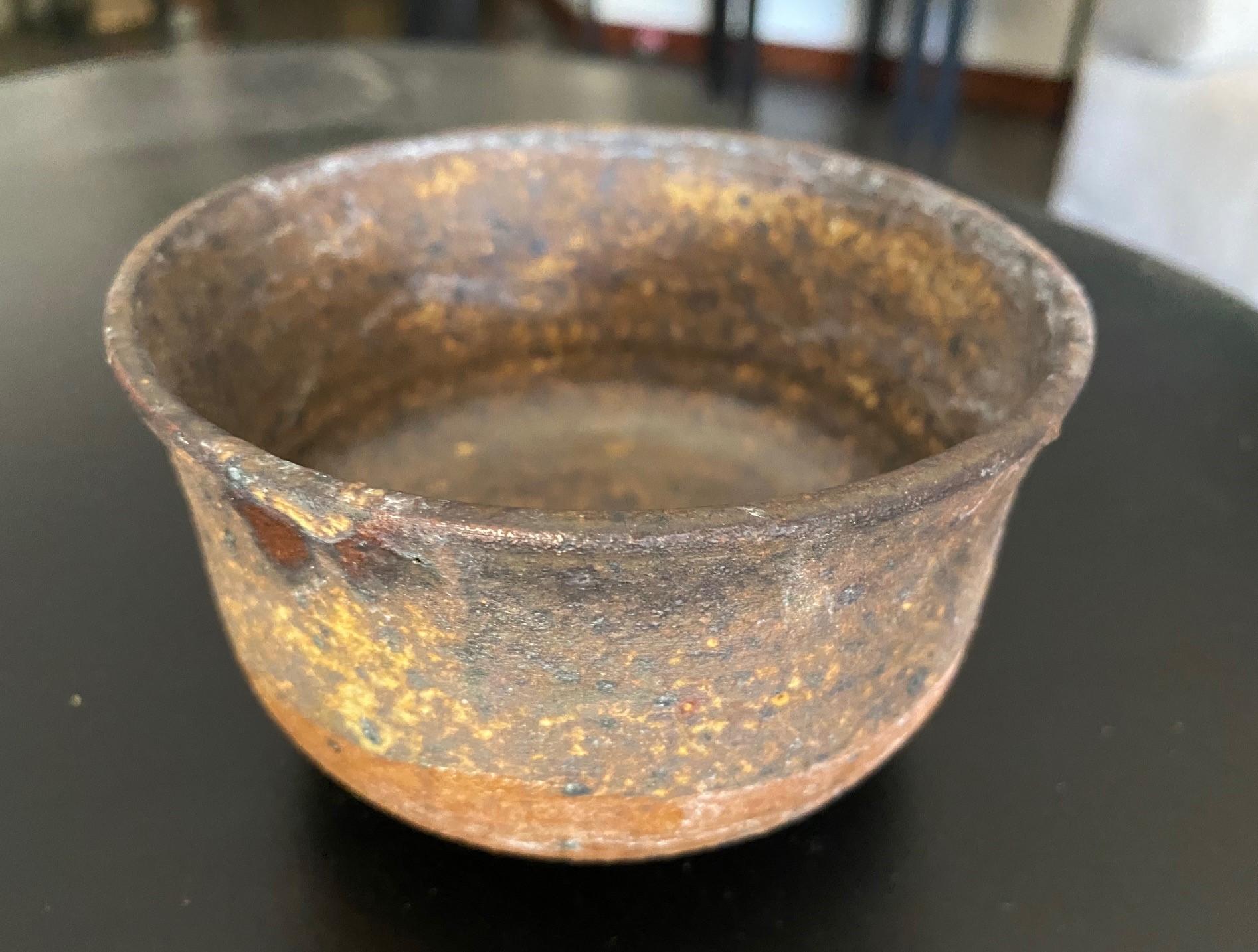 Tashiko Tazaezu Signé Japanese Hawaiian Studio Pottery Glazed Chawan Tea Bowl en vente 1