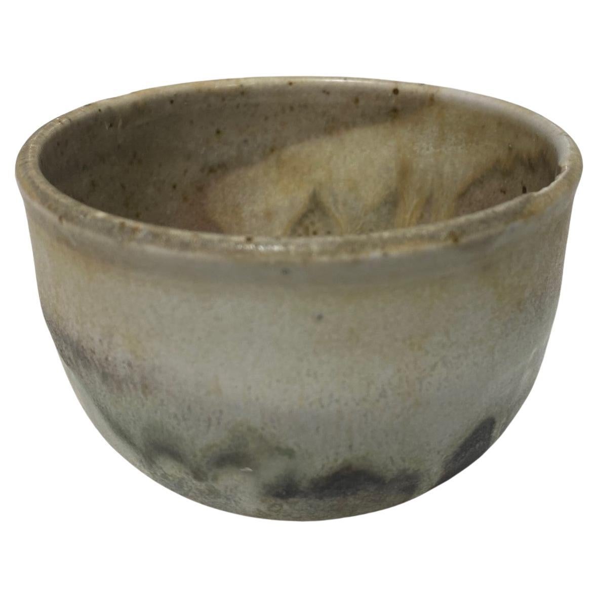 Tashiko Tazaezu Signed Japanese Hawaiian Studio Pottery Glazed Chawan Tea Bowl For Sale