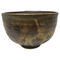 Used Tashiko Tazaezu Signed Japanese Hawaiian Studio Pottery Glazed Chawan Tea Bowl