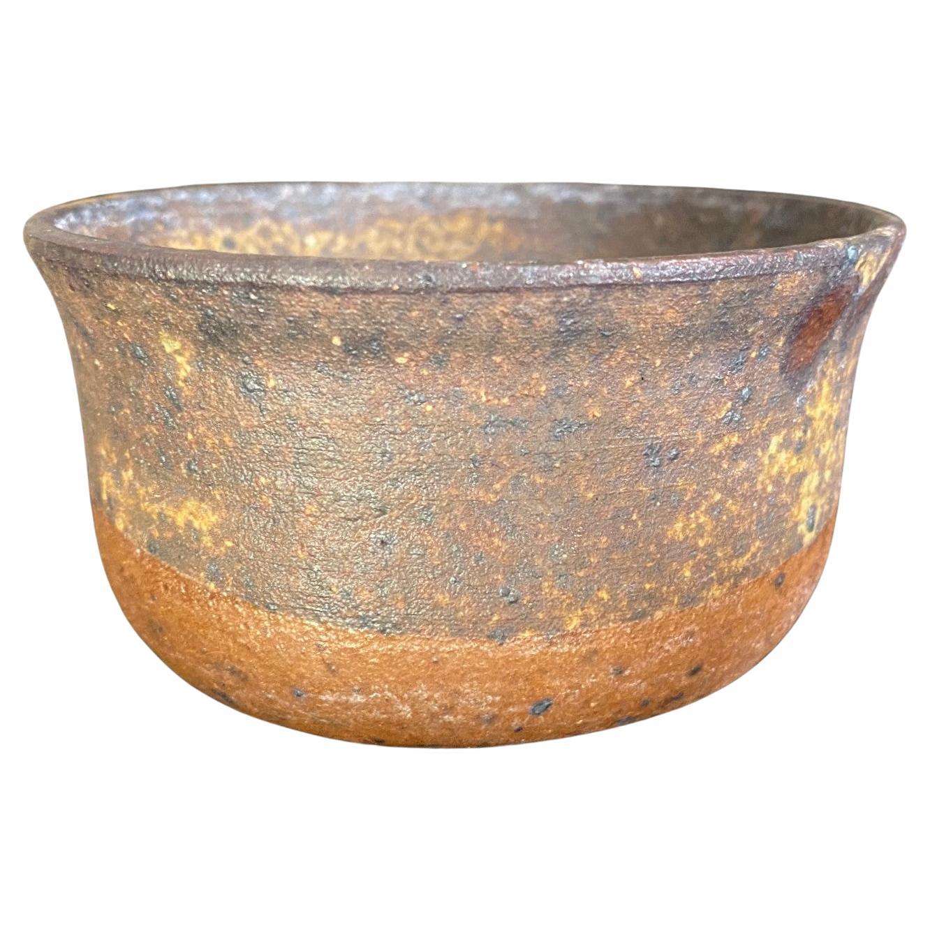 Tashiko Tazaezu Signierte glasierte Chawan-Teeschale aus japanischer Hawaii-Studio-Keramik, signiert