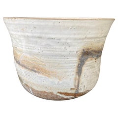 Tashiko Tazaezu Signed Mid-Century Japanese Hawaiian Studio Pottery Planter Bowl