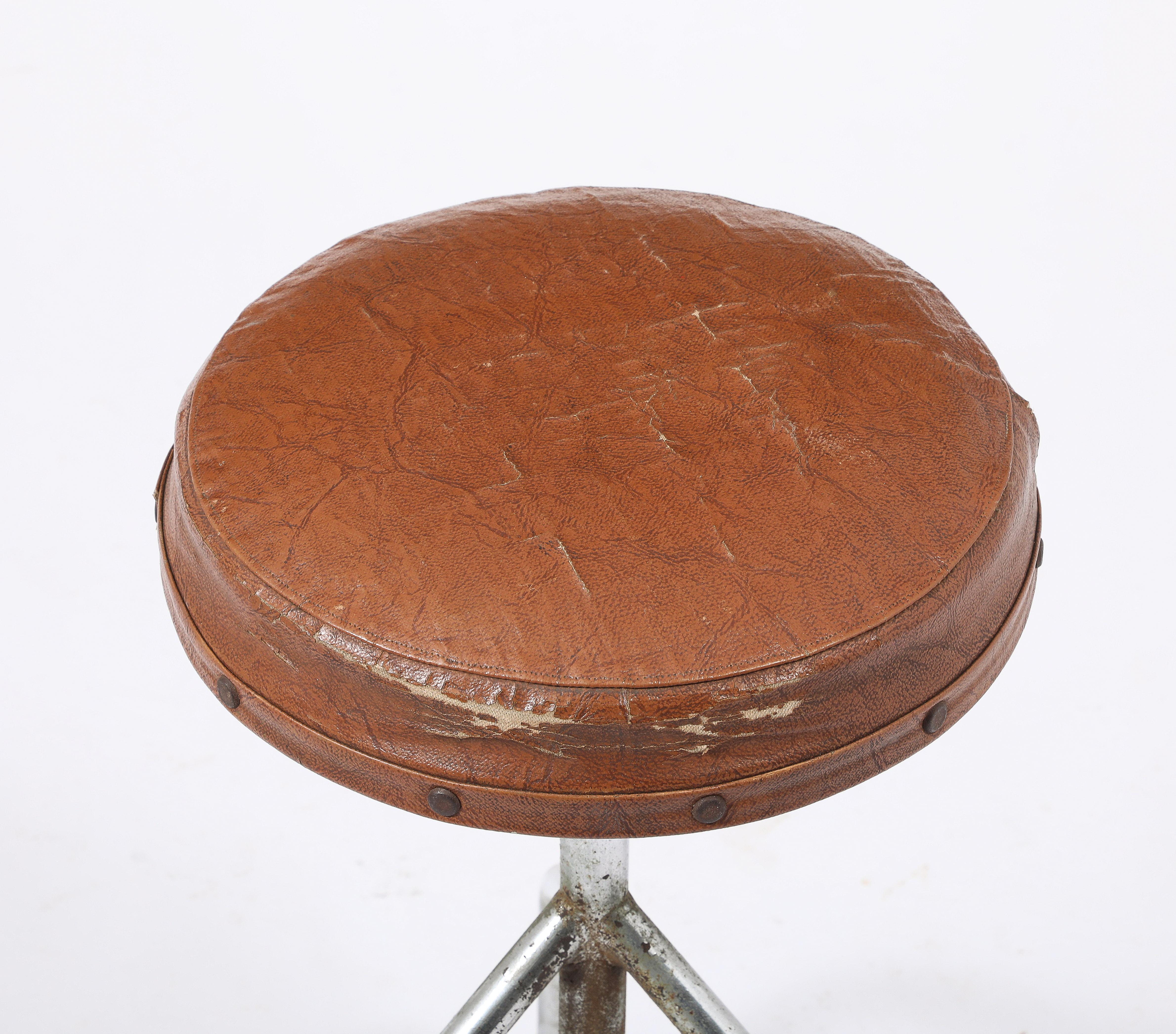 Task Stool, USA 1940's In Fair Condition For Sale In New York, NY