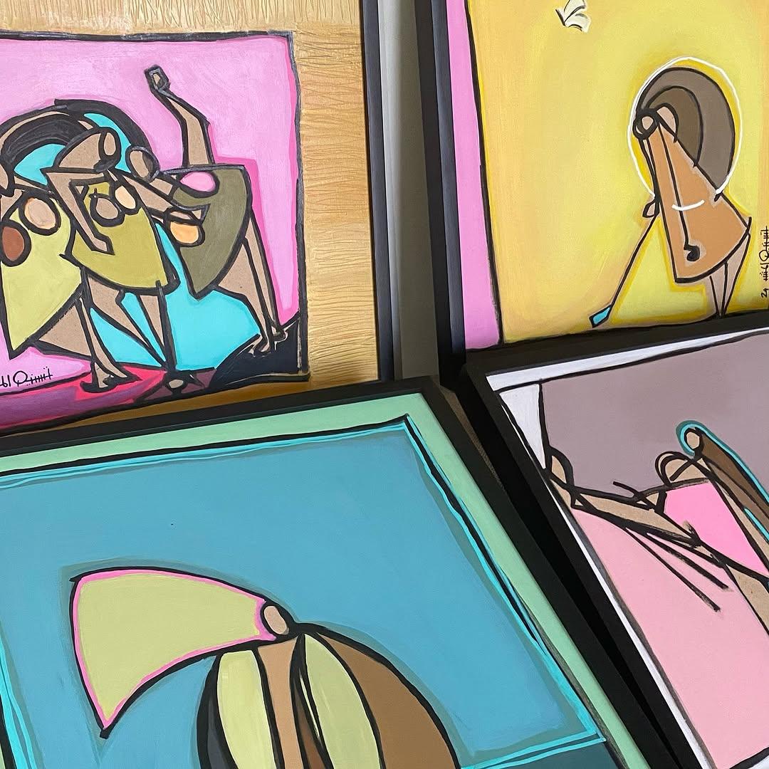 „Henna Night“ (FRAMED) Gemälde 14