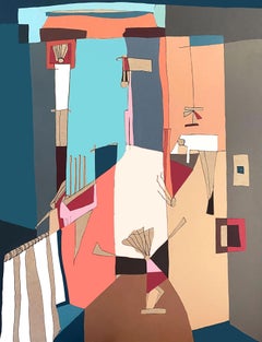 Cuadro "Escondite" 53" x 39" pulgadas por Tasneem El Meshad