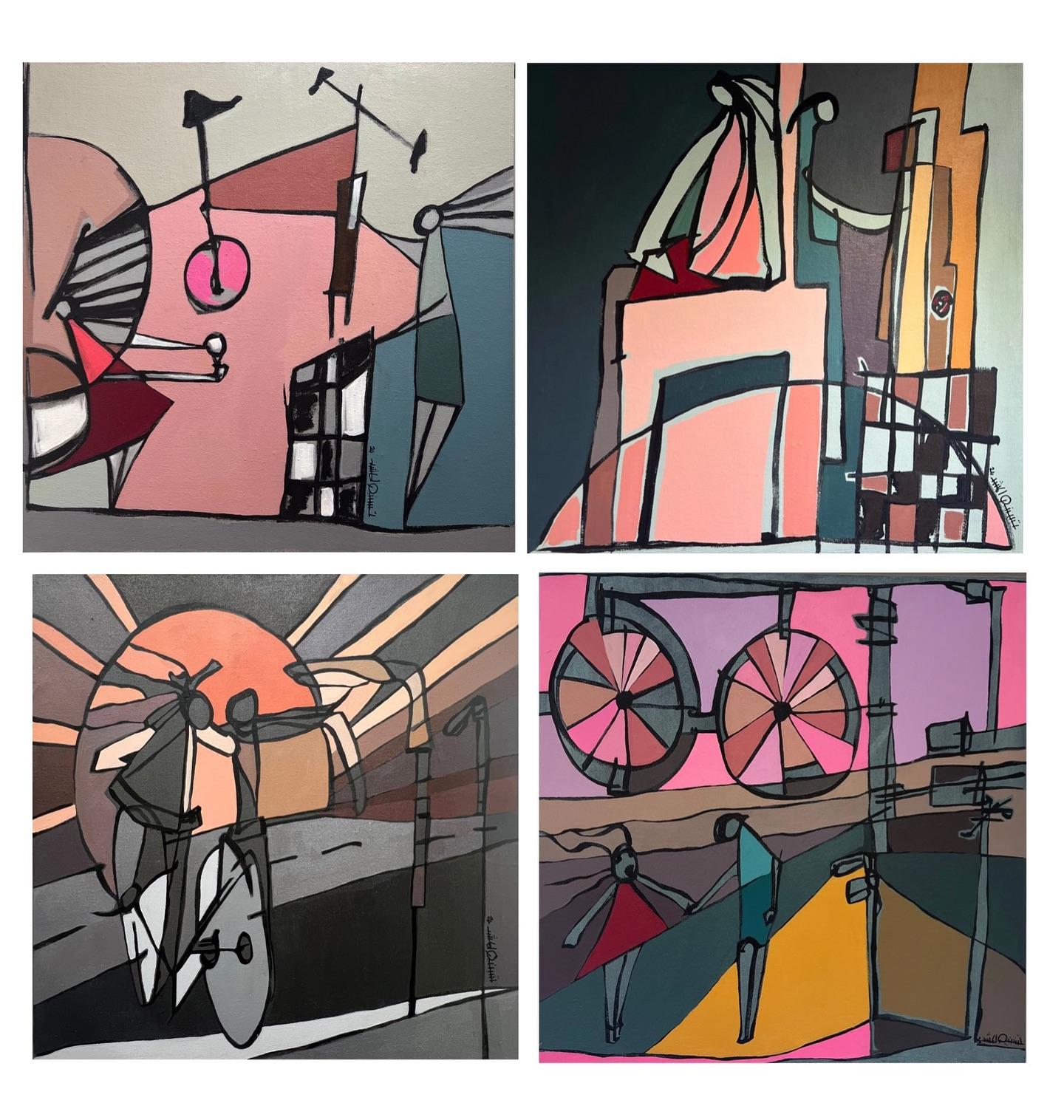 „Separate Worlds, One Chair“ Gemälde 24