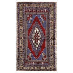 Taspinar - Tappeto floreale turco vintage fatto a mano (6
 x 9
) - Anatolia anni 
50