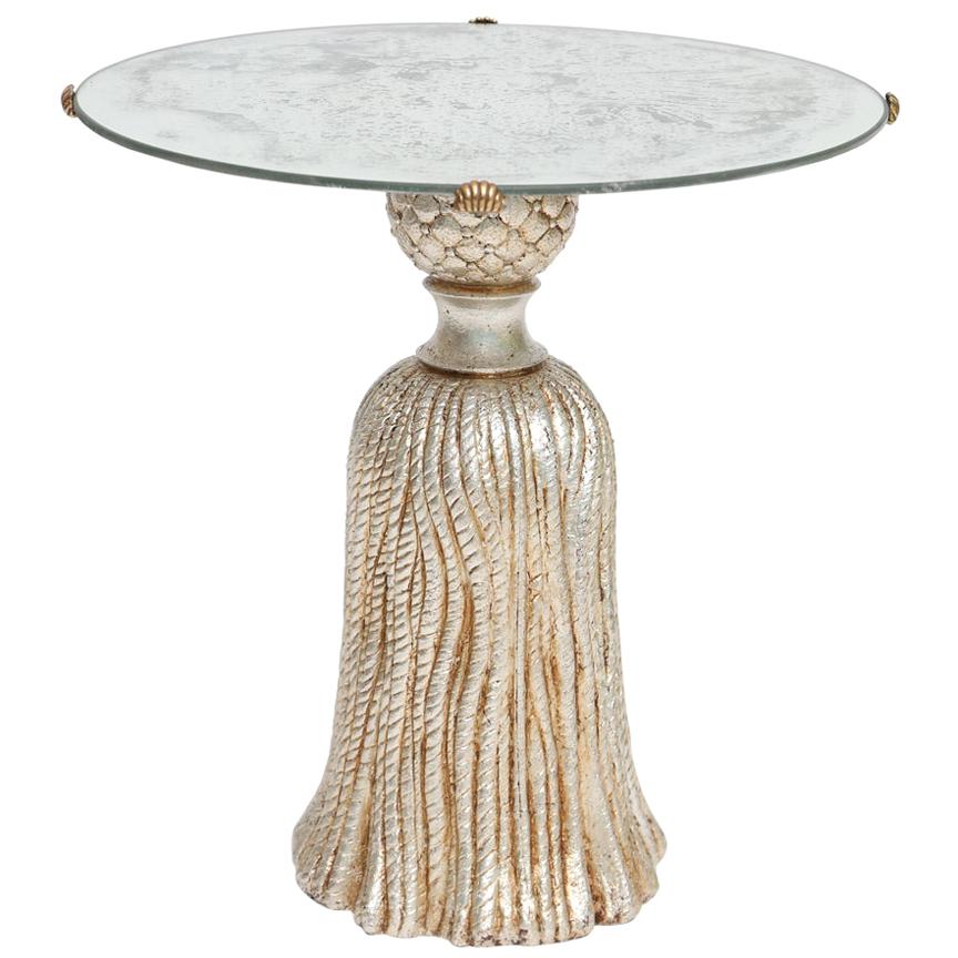 Tassel Accent Table with Mirrored Top by Palladio