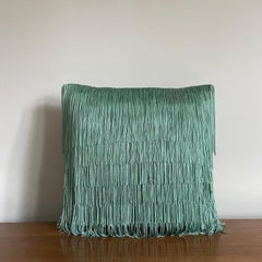 Tassel Jade Velvet Cushion