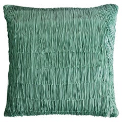 Tassel Jade Velvet Cushion