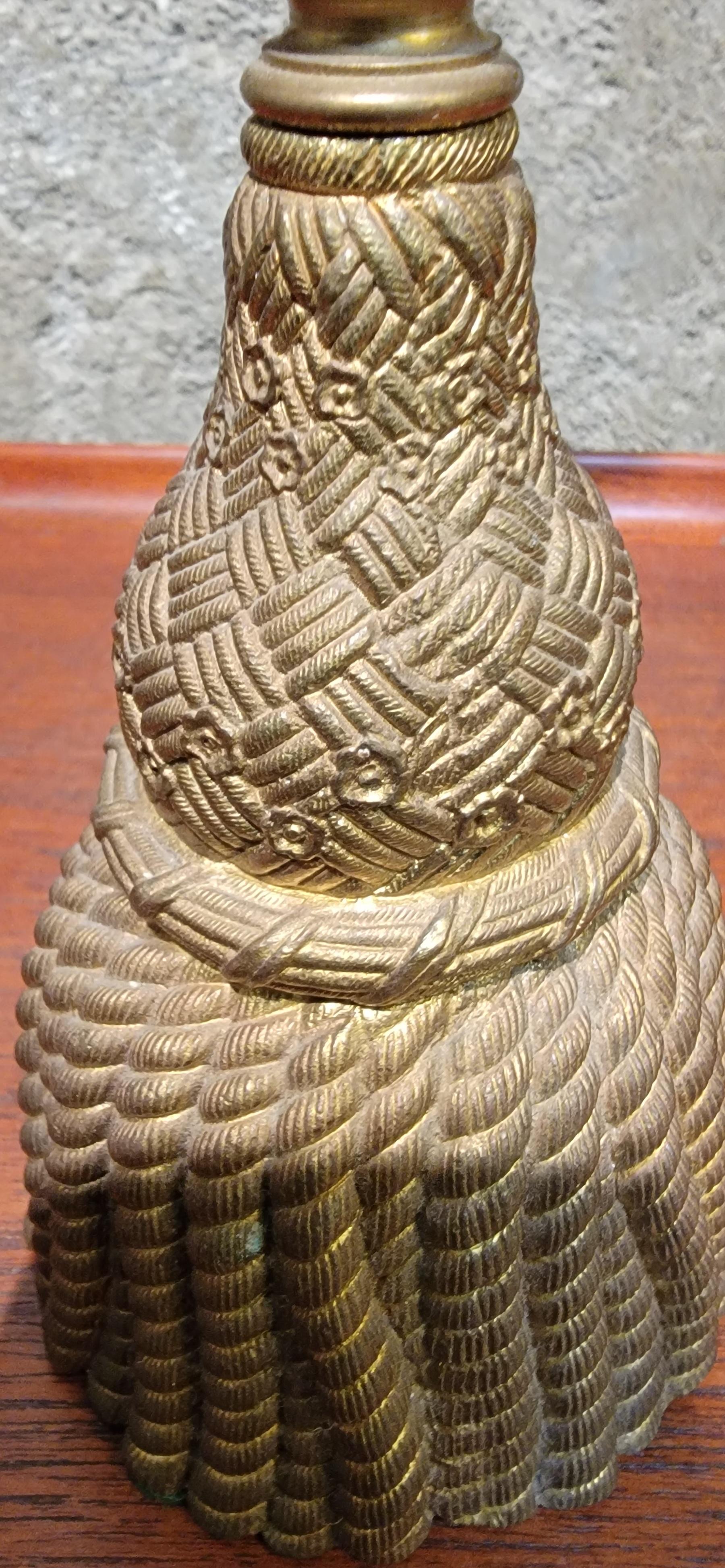 Tassel Lamps in Solid Brass. A Pair 1