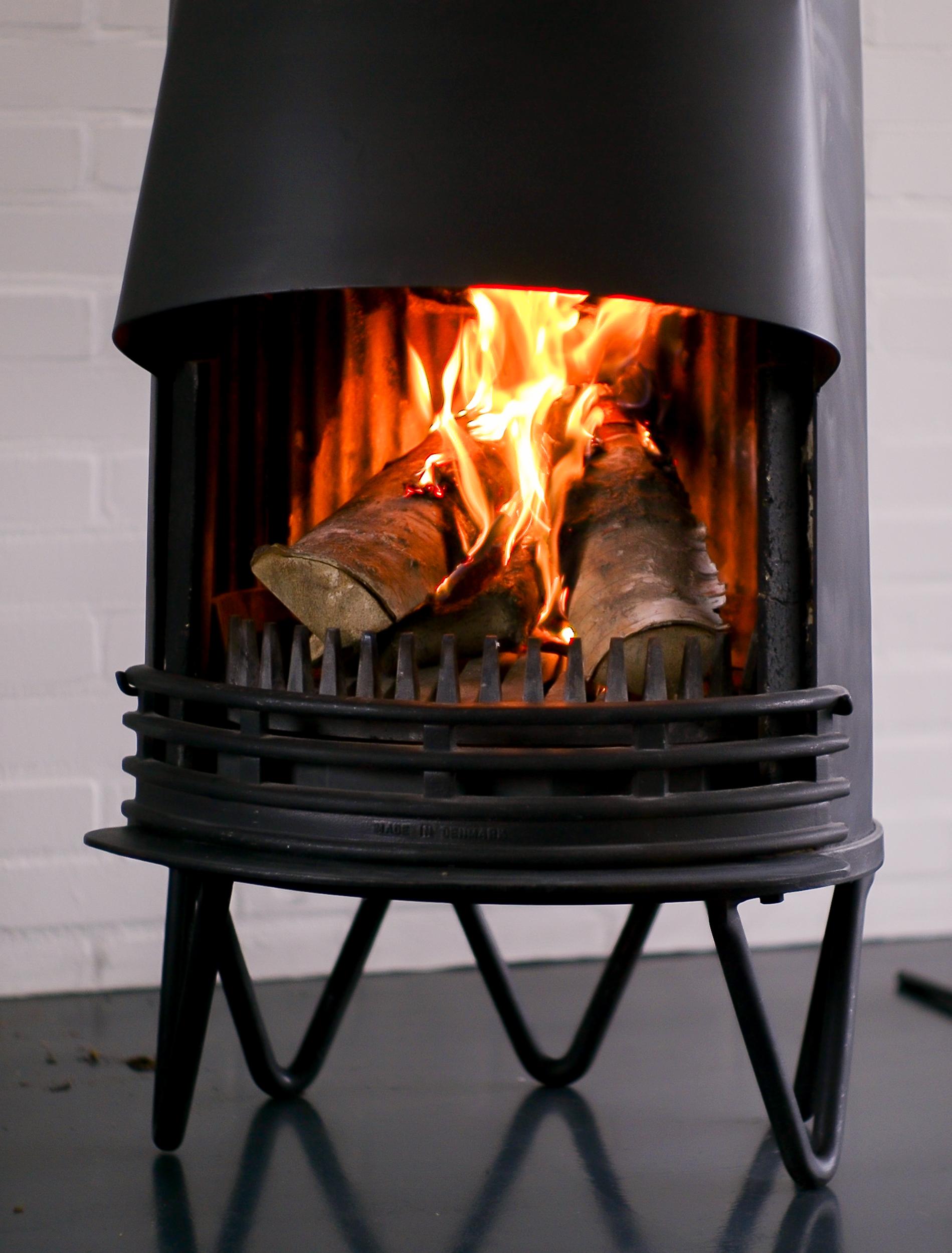 Scandinavian Modern Tasso Danish Fireplace