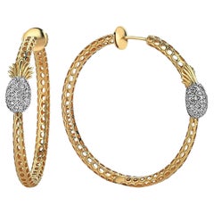 TASTE OF LIFE handcrafted gold and diamond earrings