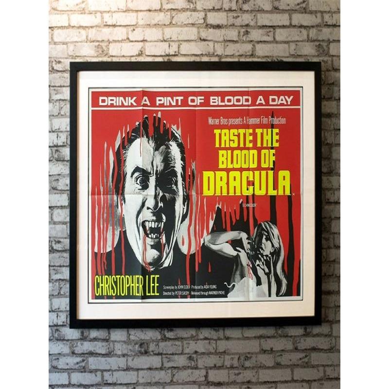 Taste The Blood of Dracula, Unframed Poster, 1970

Original British Quad (30 x 40 inches). Three distinguished English gentlemen accidentally resurrect Count Dracula, killing a disciple of his in process. The Count seeks to avenge his dead