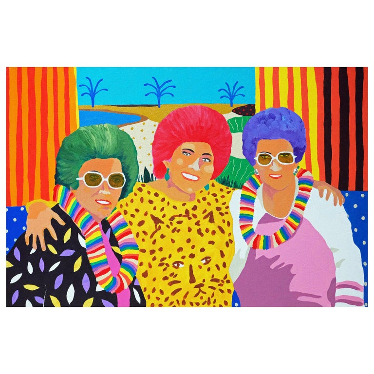 'Taste The Rainbow' Portrait Painting by Alan Fears Pop Art For Sale at