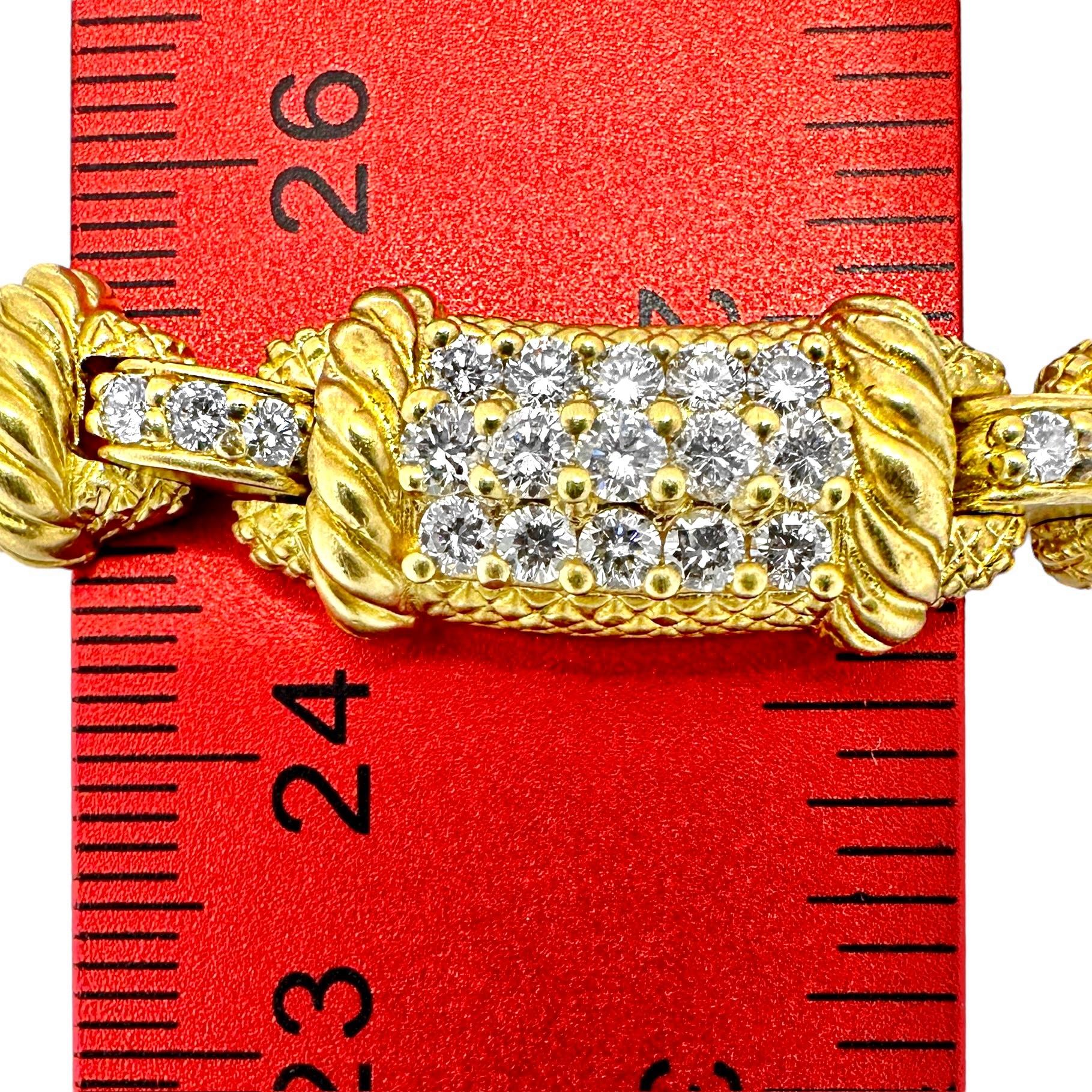 Tasteful and Elegant Judith Ripka Choker-Halskette aus 18 Karat Gelbgold und Diamanten 1
