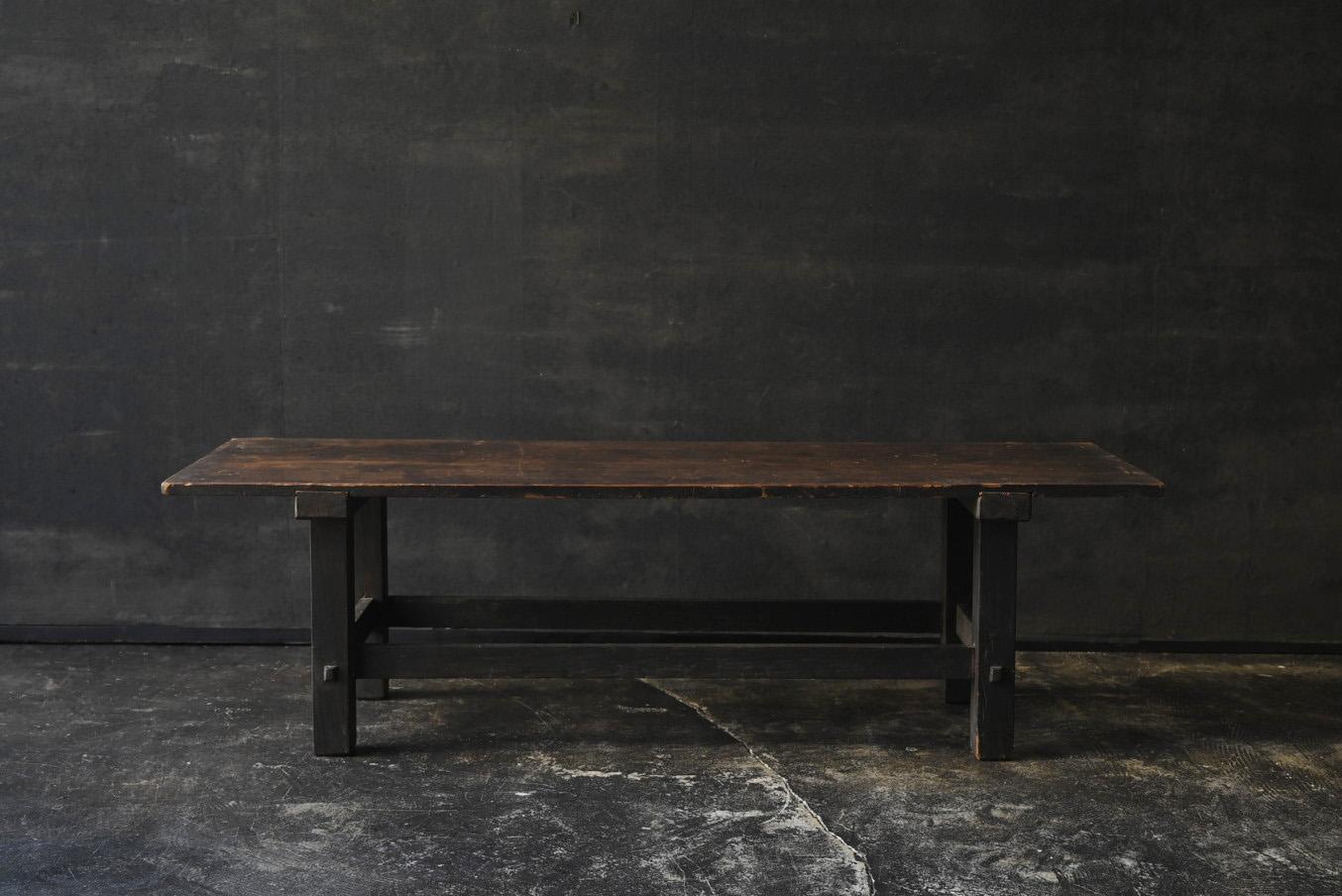 Tasteful antique Japanese wooden low table / 1868-1920 / side table 4