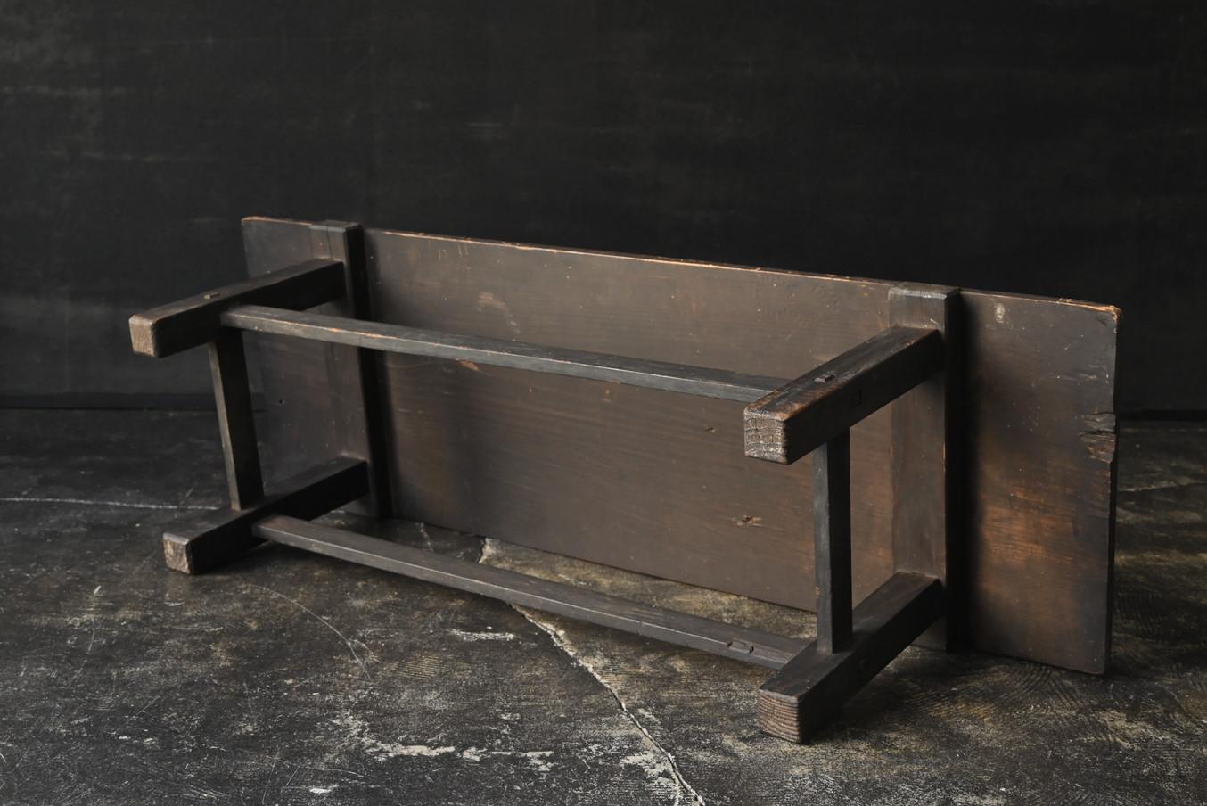 Tasteful antique Japanese wooden low table / 1868-1920 / side table 8