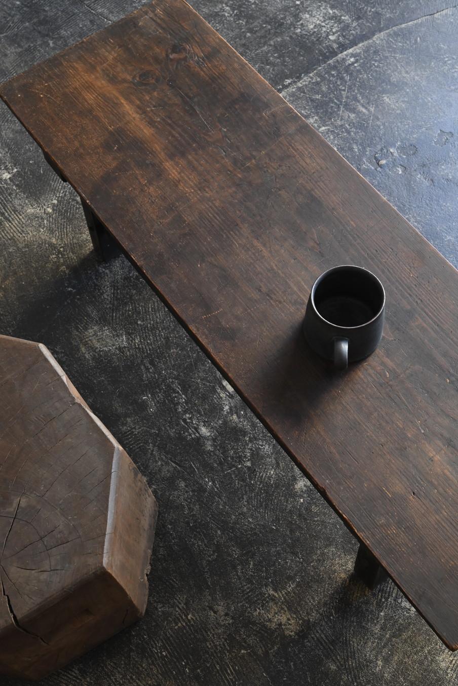 Tasteful antique Japanese wooden low table / 1868-1920 / side table 9