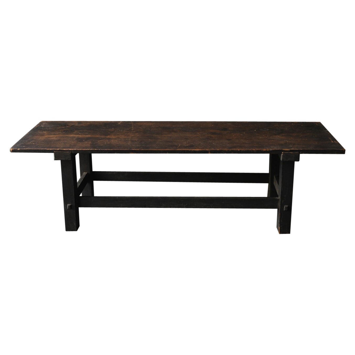 Tasteful antique Japanese wooden low table / 1868-1920 / side table