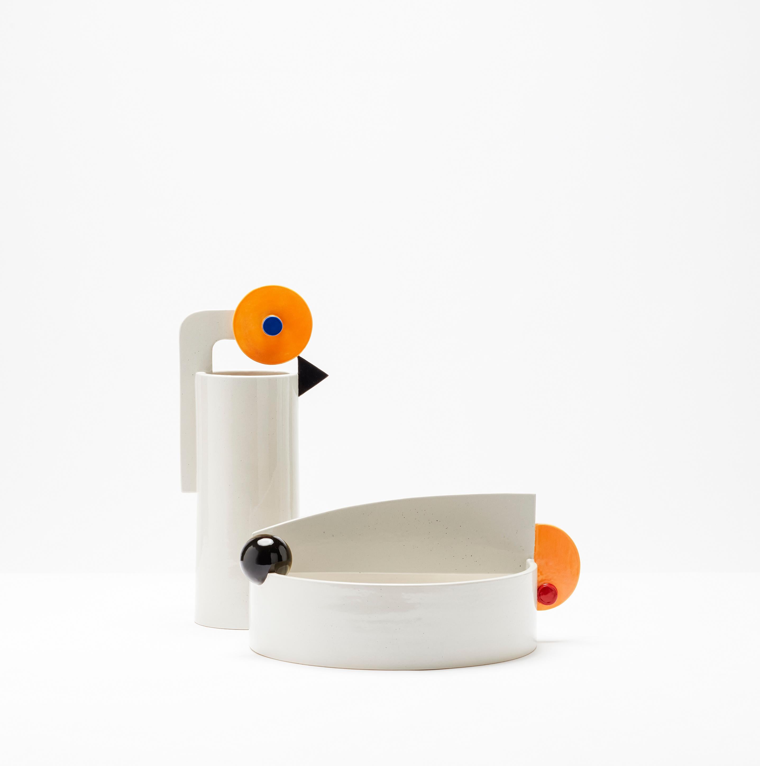 TaTa - Space M Collection - Glazed Ceramic Vase Handcrafted  In New Condition For Sale In Reggio Emilia, IT
