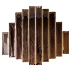 Tata Wall Mirror — Blackened Steel — Handmade in Britain