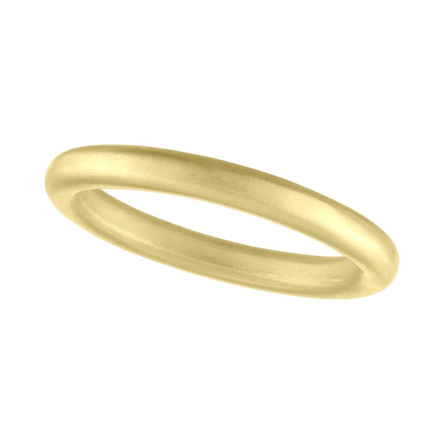 TATE Add-On 18 Karat Green Gold Band Unisex Stacking Ring For Sale