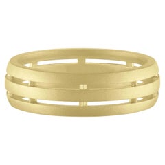 TATE Fence Band 18 Karat Green Gold Ring